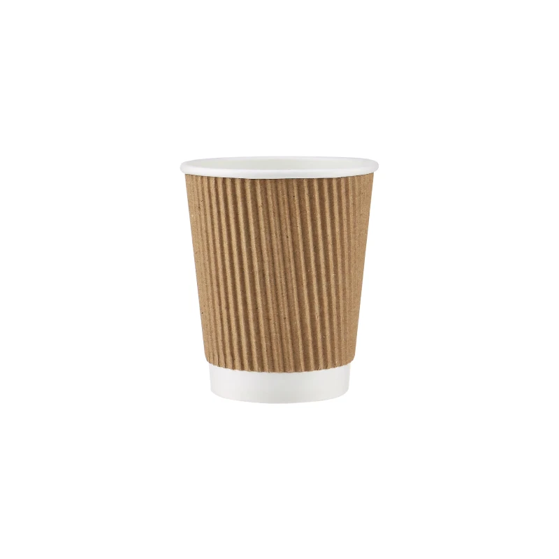 Kraft Ripple Paper Cups 8oz