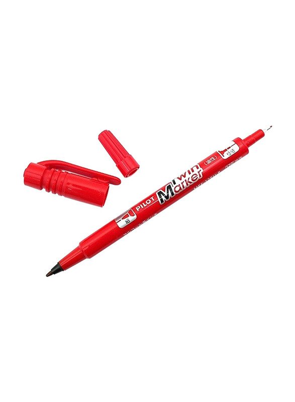 Pilot 12-Piece Twin Marker Pack/Red