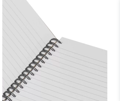 LIGHT Pack of 5 Spiral Hard Cover Note Book 100 Sheets. Size:9X7 Inches (22.86 X 20.32 CM) -LINBS971001302