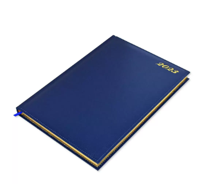 FIS Golden Diary 2023 (English) Blue, A4 - FSDI43EG23BL