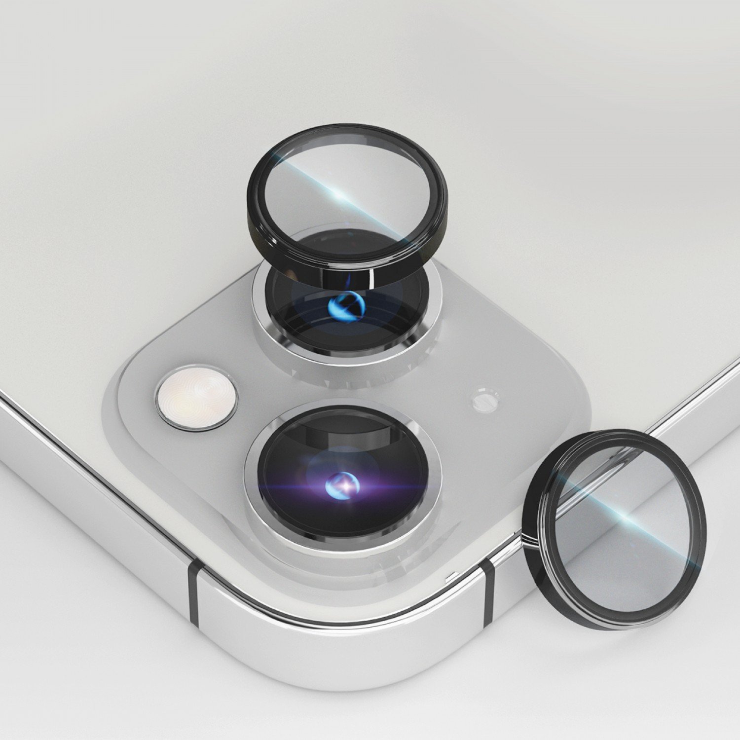 Levelo Lucent Duo 9H Hardness Camera Lens Protector For iPhone 14 / 14 Max - Black_x000D_