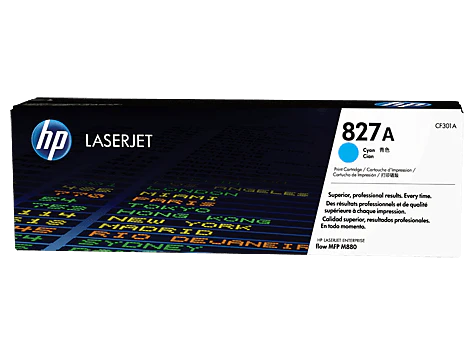 HP 827A Cyan Toner Cartridge (CF301A)