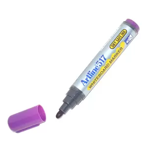 Artline White Board Marker Fine Pack of 12, Dry Safe, Purple, 517 - ARMK517PU