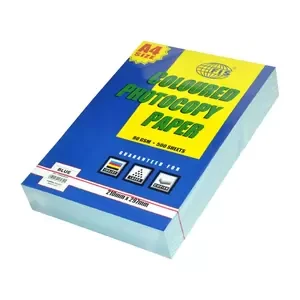 FIS Pastel Color Photocopy Paper, 500 Sheets, 80 gsm, Pastel Blue Color, A4 Size - FSPWA4BLNE