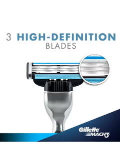 Mach3 Razor With Blade Silver/Black