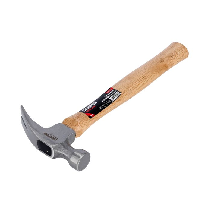 Wooden Handle RIP Hammer, GT59250 - Hammer With Smooth Face &Wood Handle - Forged Head, Heavy-Duty All-Purpose Hammer For Contractor, Handyman, Carpenter Hammer, Claw Hammer