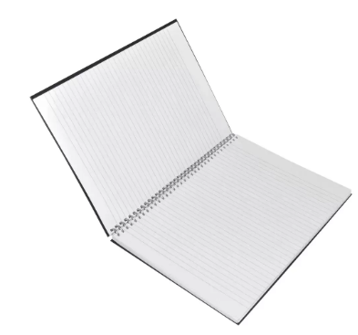 LIGHT Pack of 5 Spiral Hard Cover Notebook, Single Line, Size A4, 100 Sheets - LINBSA41710
