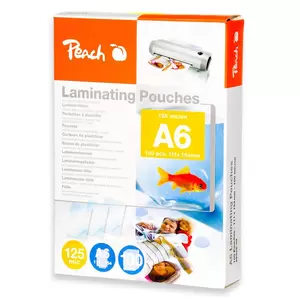 Peach Laminating Films, Pack Of 100 Sheets, 111 X 154 mm - Phlmpp525-04
