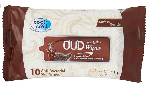 Cool & Cool Oud Wipes 10’S