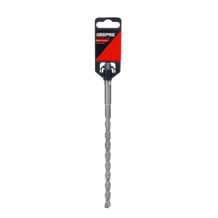 Geepas Chisel Bit Round 10mm - 210mm Long, Perfect For Compacting, Grooving, Cutting & More | 150mm Long Working | Compatible For Drill, Rotary Hammers, And Impact Hammer | Ideal For Plumbers, DIYers,