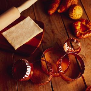 Royalford 5 Pcs Round Cookie Cutter Set - Stainless Steel - Multicolour