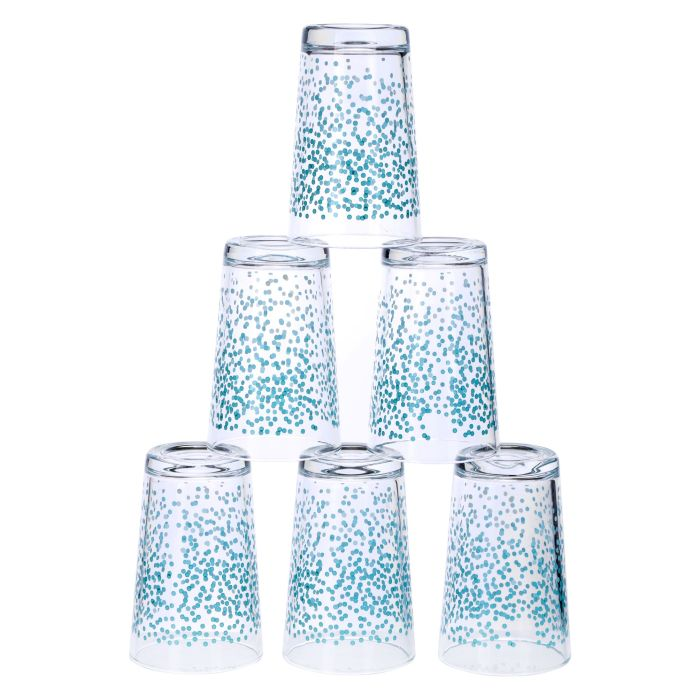Royalford RF9830 1.3L Water Jug With 4 Glass Tumbler - Portable Multi-Purpose Jug With Lid For Water Picnic Juice, Durable Plastic, Spill-Proof Lid | Ideal For Household, Club, Pub, Bar, Coffee Shop, 