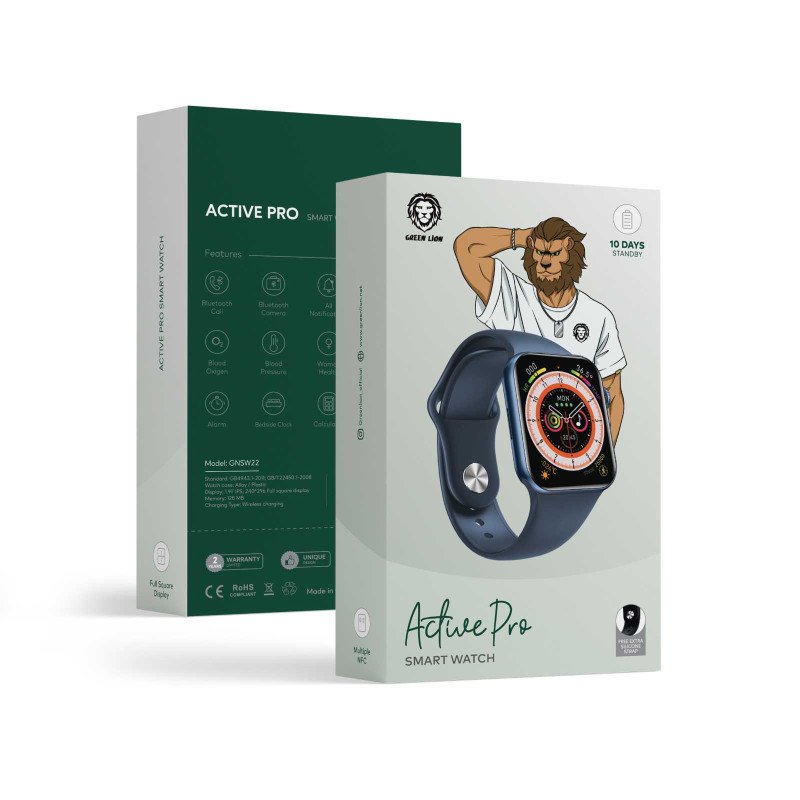 Green Lion Active Pro Smart Watch - Blue