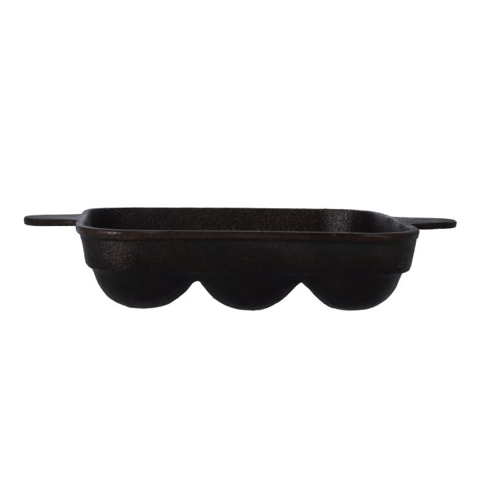 9 Pits Cast Iron Paniyaram Pan, RF10402 | Aebleskiver Frying Pan / Poffertjes Maker Pan With 9 Holes | Paniyaram Pan, Appam Maker With Durable Handles