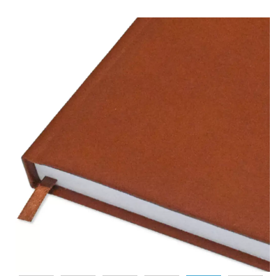 FIS A4 Diary 2024 English (Golden Corners) Brown - FSDI42E24BR