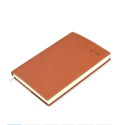 FIS A5 Diary 2024 (Arabic/English) Brown - FSDI17AE24BR