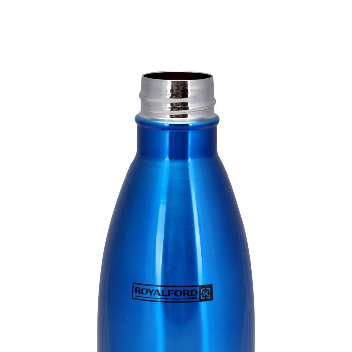 Royalford RF5770 750ml Double Wall Stainless Steel Vacuum Bottle - Stainless Steel Flask & Water Bottle - Hot & Cold Leak-Resistant Sports Drink Bottle - Insulation Bottle Ideal For Indoor Outdoor Use