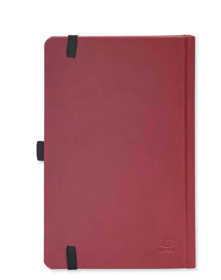 FIS French Diary 2024, PU 1-Side Padded, Round Corner, Maroon - FSDI29FRPU24MR