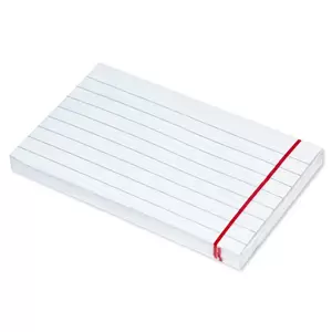 FIS Sticky Note Pad, 3X5 inches, Pack of 12, Ruled Pastel White -FSPO3X5RPWH