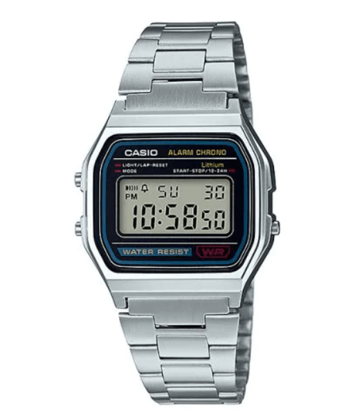 Casio Vintage A159WAD-1DF Digital Unisex watch, Silver