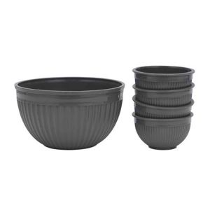 Royalford Sapphire Bowl Set - Pp Plastic Body - Multicolor - 5 Piece Set - 6294016423418