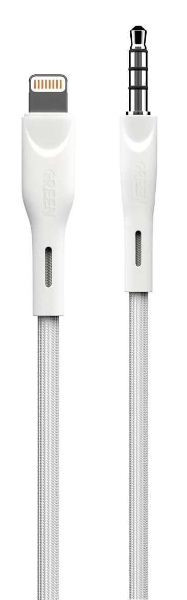 Green Lion AUX 3.5 to Lightning Cable 1.2M 2.4A