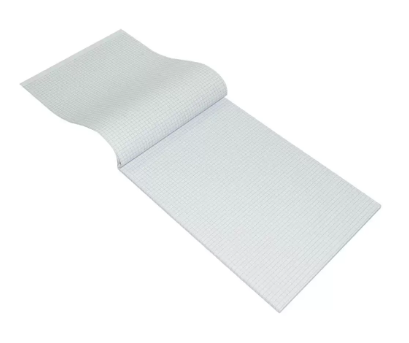 FIS Writing Pad 5 mm Square A4 Size 140 Pages  Pack of 12