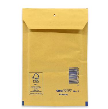 10 Pieces Air Craft Bubble Envelope, Size 110 X 165 mm, Material Spanish Origin - JFSPAEH00011P10