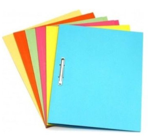 Grand Luxe Square Cut Folder with Fastener - F/S  Color Green