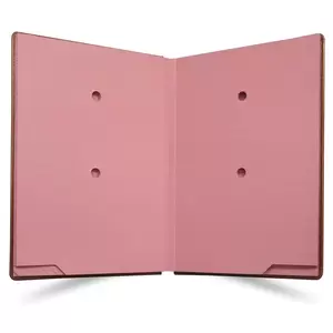 FIS FSCL18222 Italian PU Material Cover without Window Signature Book with Gift Box (Brown, 240 x 340mm)- 18 Sheets