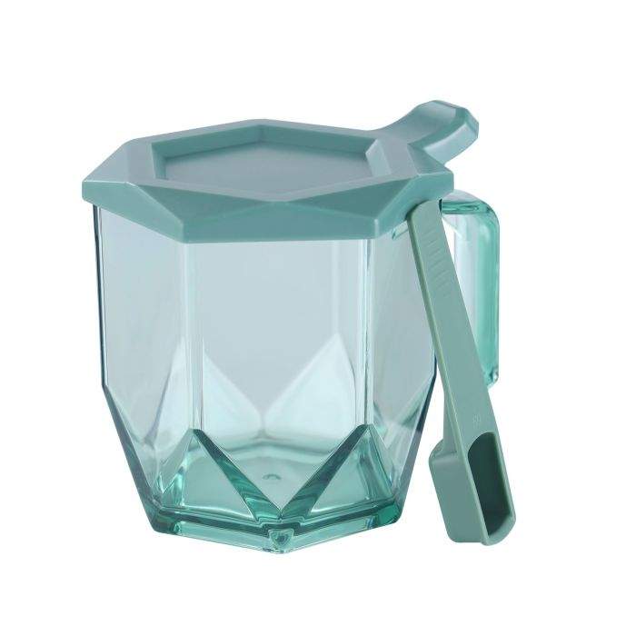 4-Pcs Spice Jar Set, 300ml Plastic Container, RF10331 | Seasoning Organizer For Kitchen | Countertop Spice Rack Storage | Multipurpose Jar Set With Spoon For Kitchen And Dining Table