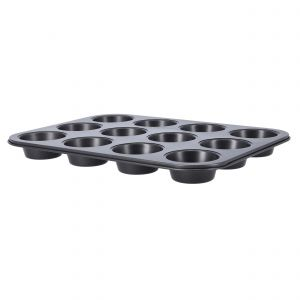 Royalford 3Pcs Non Stick Bakeware Set - Aluminium - Black