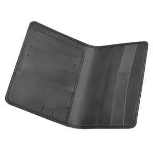 FIS Black Polyurethane For Unisex - Passport Wallet - FSGNPBK