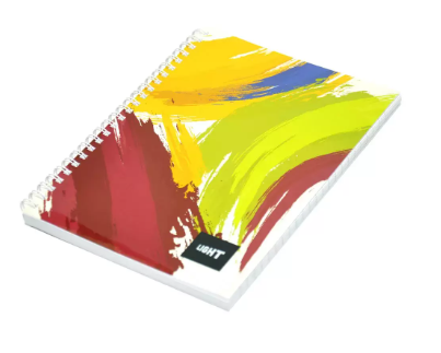 Light LINBA41804S Spiral Single Line Cover Notebook (Pack of 10 Pieces, 100 Sheets, A4 Size)