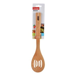 Prestige Wooden Slotted Spoon - Wood - Brown