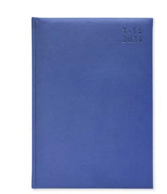 FIS A4 Diary 2024 Arabic/English (Saturday & Sunday Combined) Blue - FSDI48AEP24BL