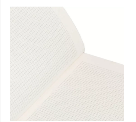 FIS Pvc Soft Cover Note Book, Size A4 5mm Square with Border, 80 Sheets, Black -FSNBPV5MMA480BK