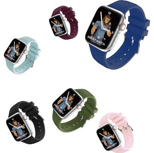 Green Elite Silicone with Style Strap for Apple Watch 42/44mm - Assorted colour