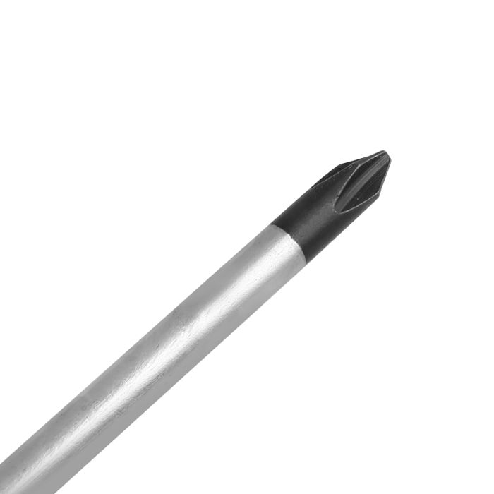 Geepas Precision Screwdriver - Phillips Screwdriver With Soft Grip Rubber Insulated Ergonomic Handle - CR-V Build, Magnetic Tip And Hanging Hole For Easy Carry - Bicolored Red/Black - (PH2x125mm