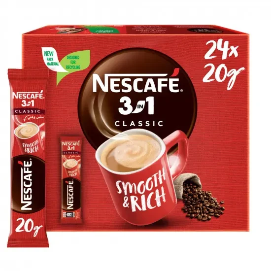 Nescafé 3In1 Instant Coffee Classic 20g x 24 Stick
