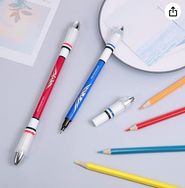 2 Pieces Pen Spinning Mod Spinning Pen V11 Non Slip Coating Pen Rotating Ballpoint Pen Balance Pen for Student Games Writable Rotating Pen