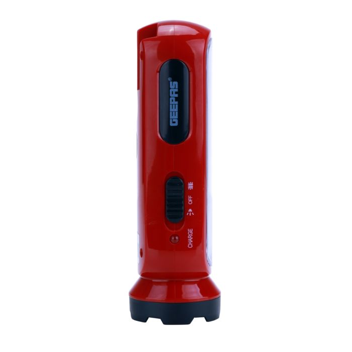 Geepas Rechargeable 5W Emergency Lantern With Light Dimmer Function | 10 Pc LED Tube, 2 Hours Working Time, Portable & Lightweight | Suitable For Power Outages, Hiking And Camping