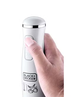 Stick Hand Blender with Calibrated Beaker and Dual Variable Speed Control 500.0 ml 300.0 W SB2500-B5 White