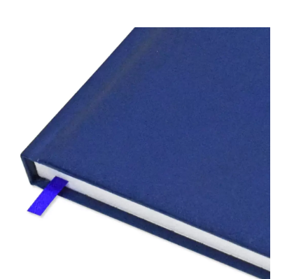FIS 2024 A4 Diary English Vinyl 1-Side Padded Gold Corner Blue - FSDI48EG24BL