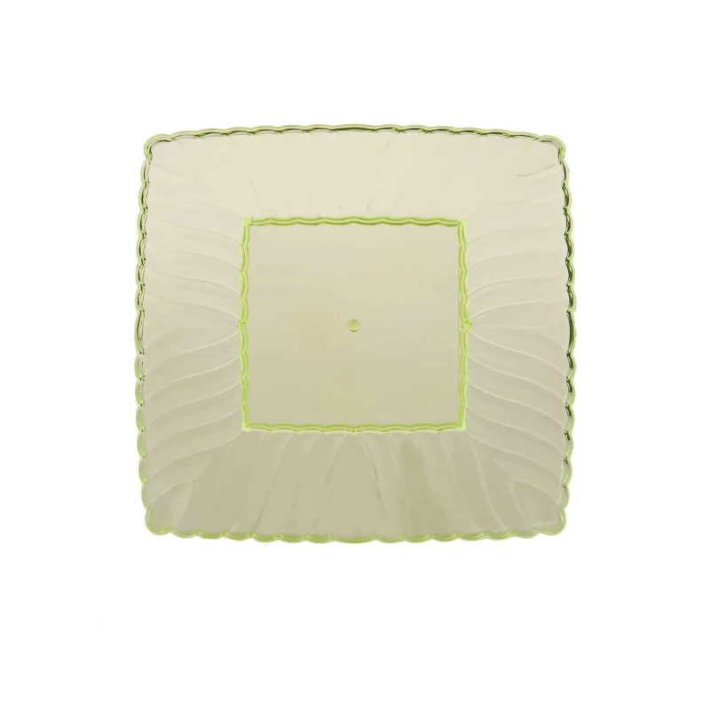 Premium Square Flower Plate 6 Pieces