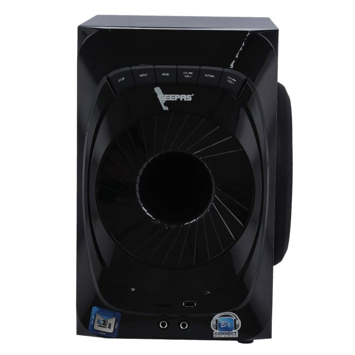 Geepas GMS11151 2.1 Home Theatre - Spkr/Usb/Sd/Fm/Rmt/Bt, Bluetooth, Digital LED Display, Remote Control | Ideal For Movies, Music, FM Radio & More.