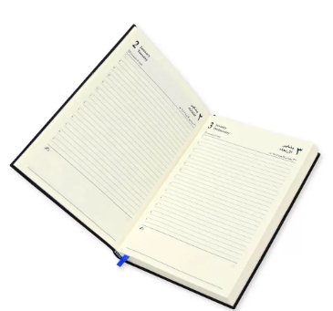 FIS Flexible Diary 2024 (Arabic/English) A5, Blue - FSDI131AE24BL