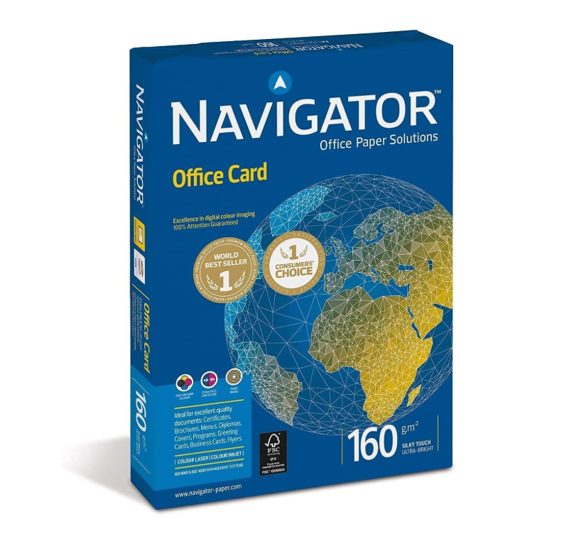 Navigator A3 160gsm White Cardstock Paper – Pack of 250