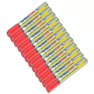 Artline White Board Marker Broad Pack of 12, Red, 159 - ARMK159RE