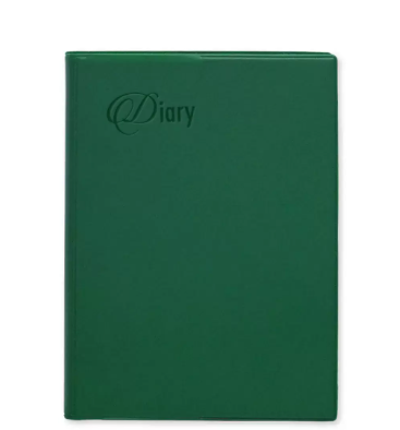 Fis 2024 Pocket Diary English With Pvc Soft Cover Green -FSDI09E24GR